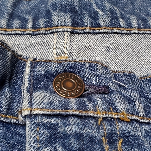 VINTAGE 70s Levi's 646 Orange Tab High Rise Cropped Flare Bell Bottom Jeans - Picture 10 of 12